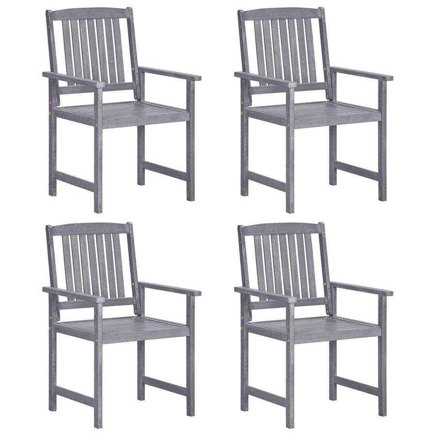 vidaXL Patio Chairs Outdoor Dining Chair for Deck Garden Solid Wood Acacia-0