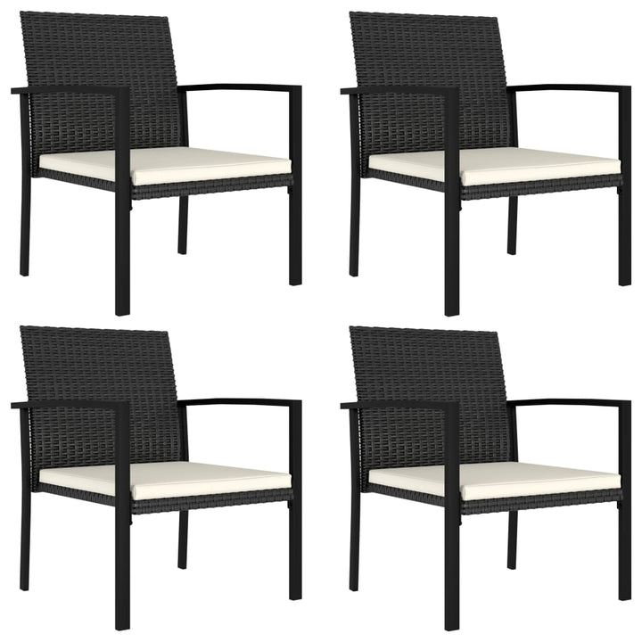 vidaXL Modern Dining Chairs Outdoor Patio Rattan Dining Chair Poly Rattan-8