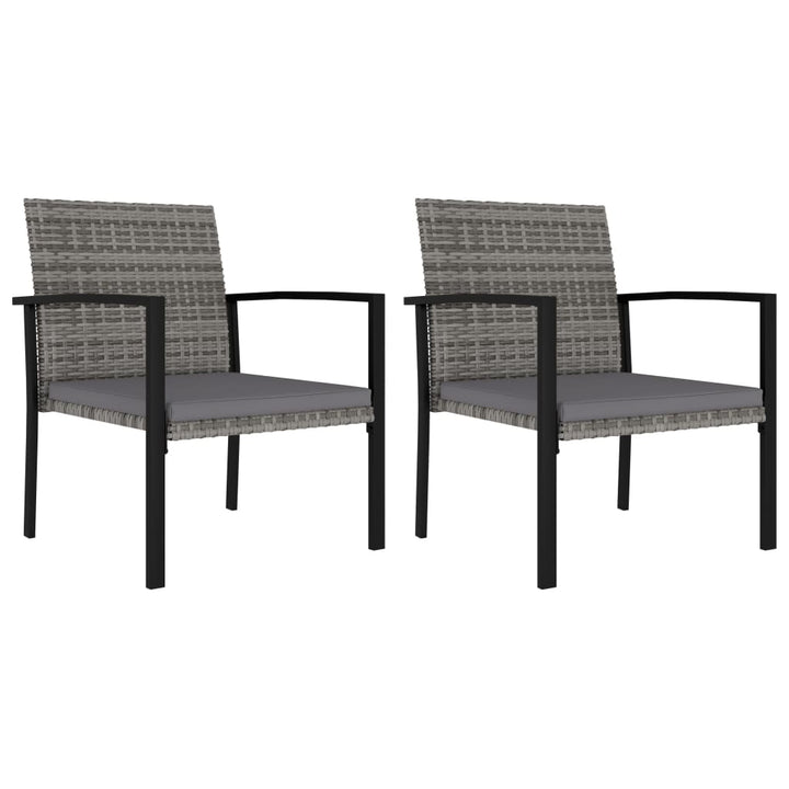 vidaXL Modern Dining Chairs Outdoor Patio Rattan Dining Chair Poly Rattan-15