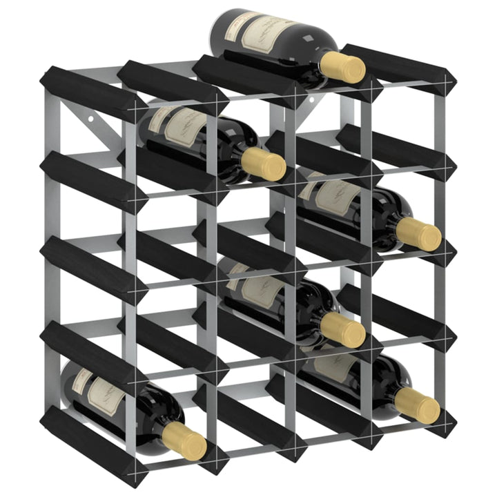 vidaXL Countertop Wine Rack Bottle Holder Wine Storage Organizer Solid Wood-25