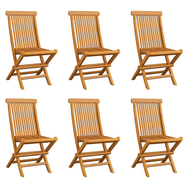 vidaXL Patio Folding Chairs Outdoor Garden Camping Lawn Chair Solid Wood Teak-2