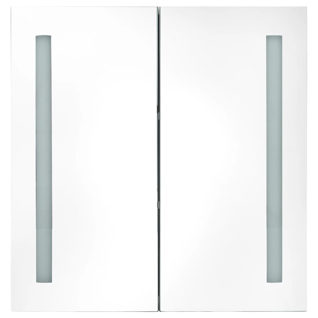 vidaXL Bathroom Cabinet Mirrored Bathroom Vanity Wall Mounted Medicine Cabinet-13