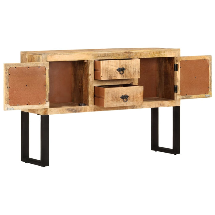 vidaXL Sideboard Cupboard with 2 Doors Buffet Storage Cabinet Rough Mango Wood-4