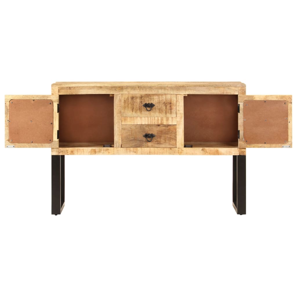 vidaXL Sideboard Cupboard with 2 Doors Buffet Storage Cabinet Rough Mango Wood-5