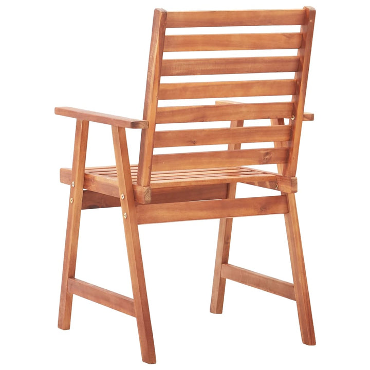 vidaXL Patio Dining Chairs Outdoor Dining Chair for Deck Solid Wood Acacia-25