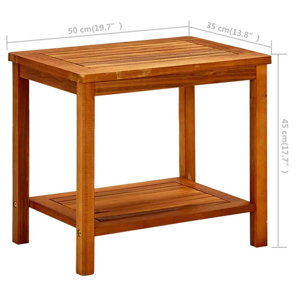 vidaXL Side Table End Table Coffee Table Indoor Outdoor Solid Wood Acacia-20