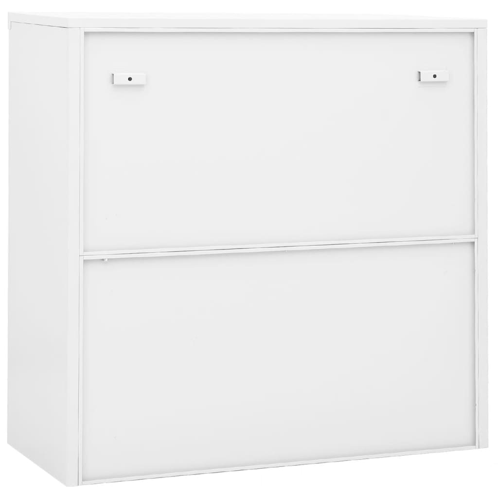 vidaXL Office Cabinet with Sliding Door Anthracite 35.4"x15.7"x35.4" Steel-16