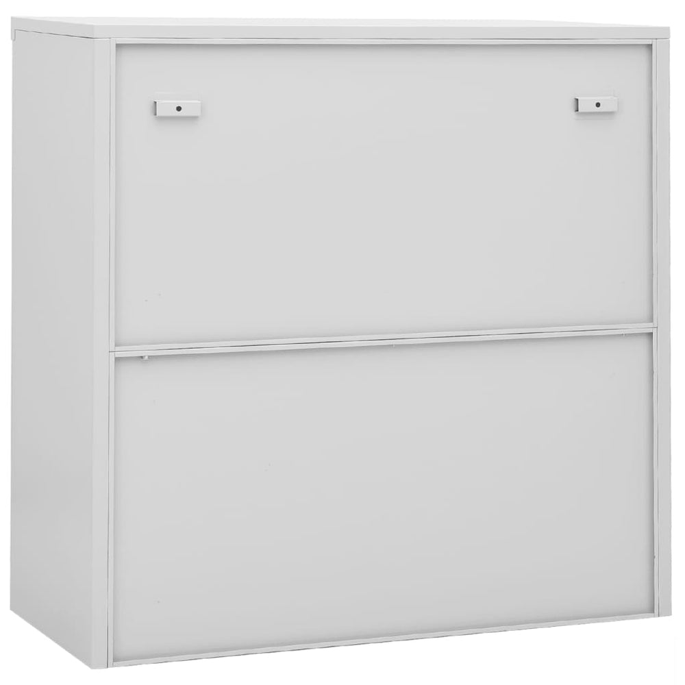 vidaXL Office Cabinet with Sliding Door Anthracite 35.4"x15.7"x35.4" Steel-1