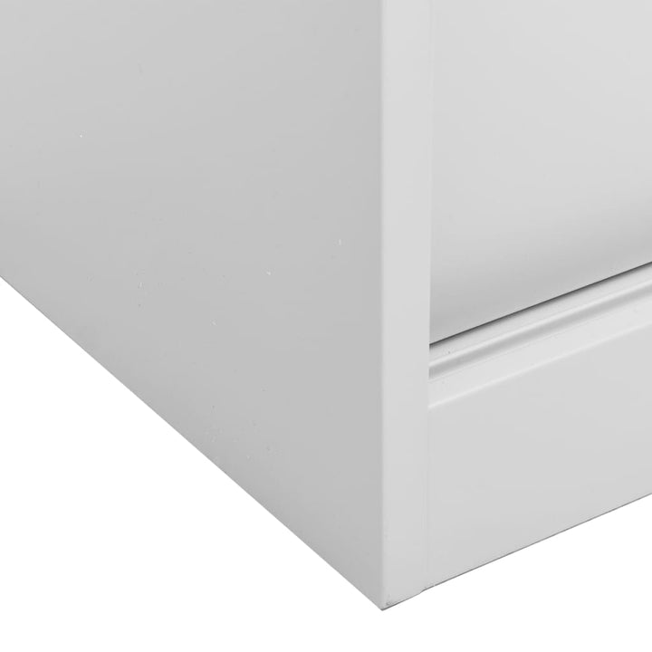 vidaXL Office Cabinet with Sliding Door Anthracite 35.4"x15.7"x35.4" Steel-2