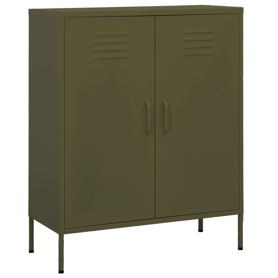 vidaXL Storage Cabinet Freestanding Drawer File Cabinet for Home Office Steel-0
