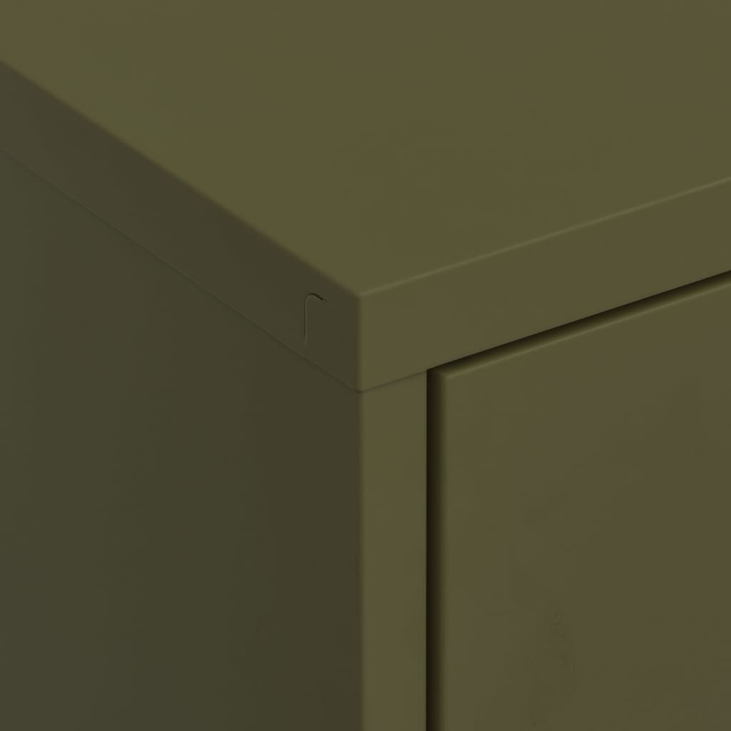 vidaXL Storage Cabinet Freestanding Drawer File Cabinet for Home Office Steel-3