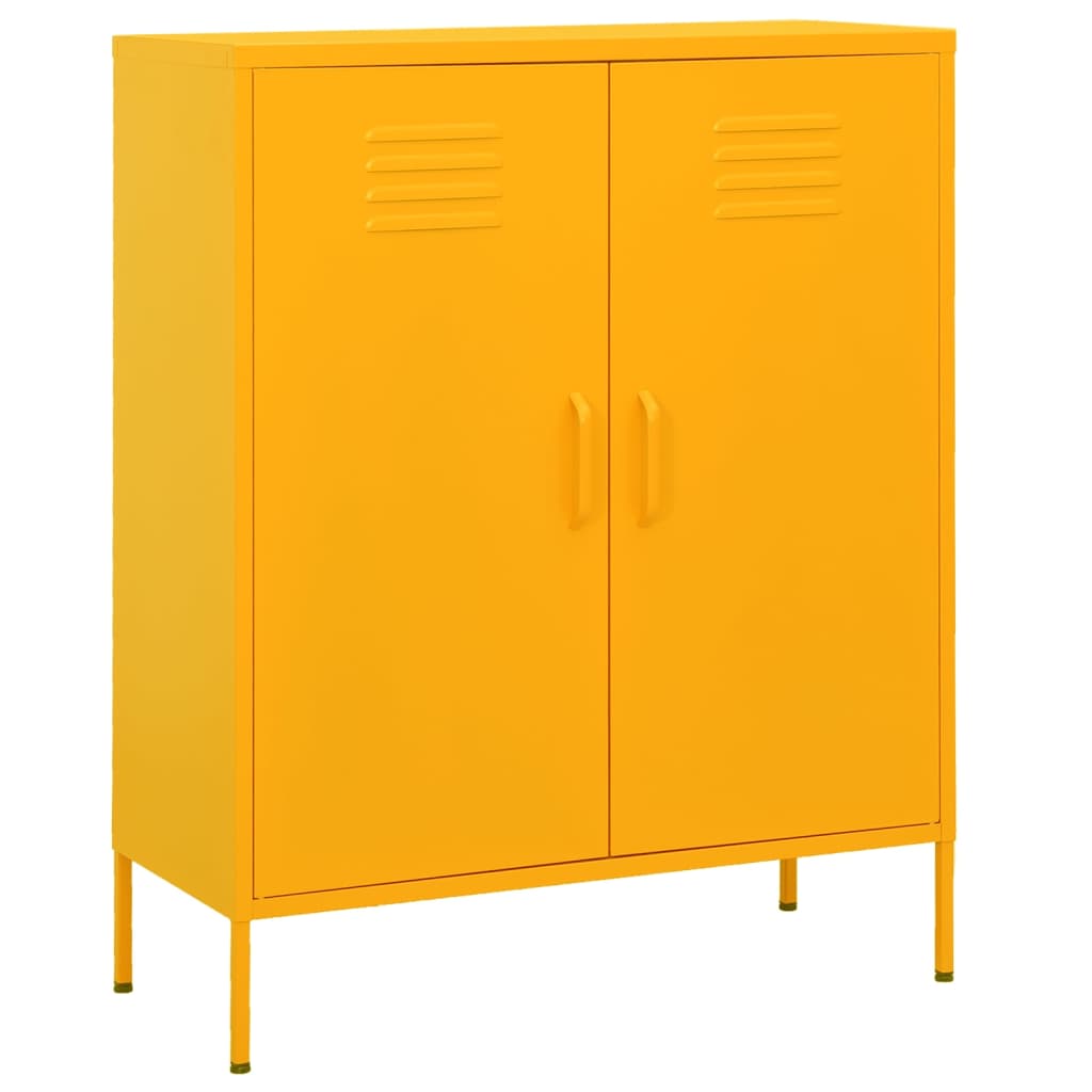vidaXL Storage Cabinet Freestanding Drawer File Cabinet for Home Office Steel-18