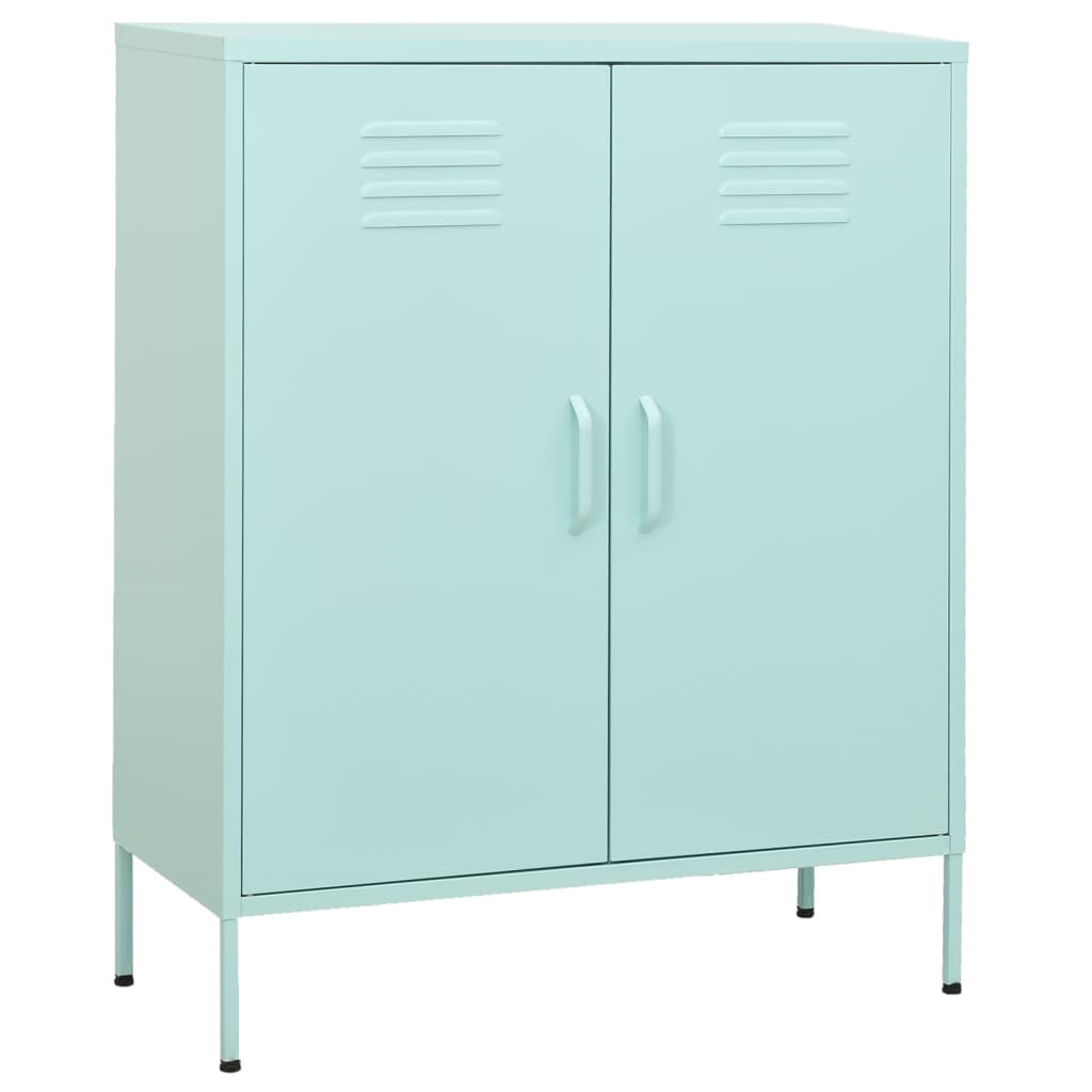 vidaXL Storage Cabinet Freestanding Drawer File Cabinet for Home Office Steel-17
