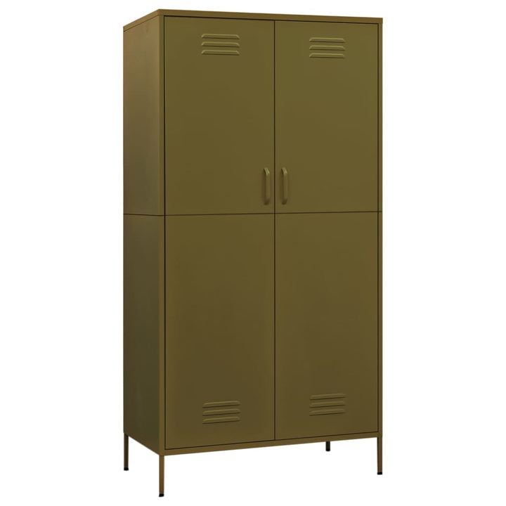 vidaXL Wardrobe Armoire Closet Clothes Storage Organizer for Bedroom Steel-13