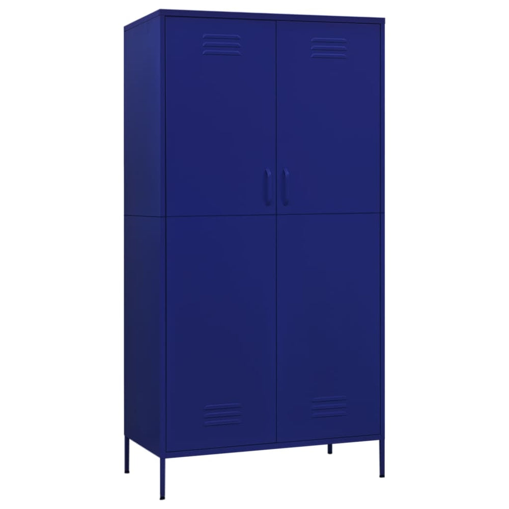 vidaXL Wardrobe Armoire Closet Clothes Storage Organizer for Bedroom Steel-1