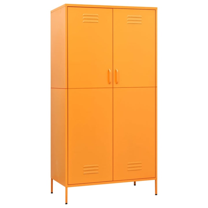 vidaXL Wardrobe Armoire Closet Clothes Storage Organizer for Bedroom Steel-16