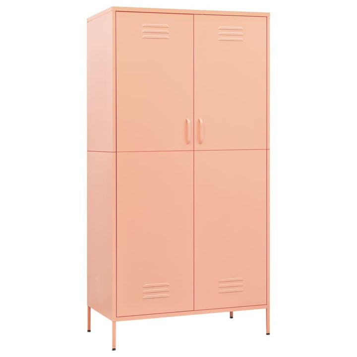vidaXL Wardrobe Armoire Closet Clothes Storage Organizer for Bedroom Steel-4