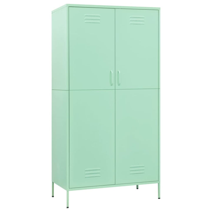 vidaXL Wardrobe Armoire Closet Clothes Storage Organizer for Bedroom Steel-7