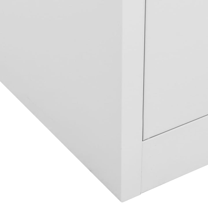 vidaXL Office Cabinet Anthracite 35.4"x15.7"x40.2" Steel-34