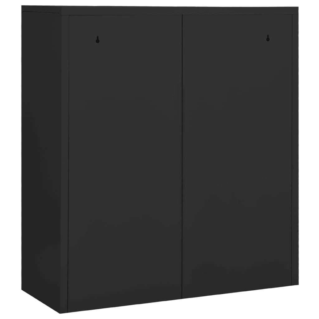 vidaXL Office Cabinet Anthracite 35.4"x15.7"x40.2" Steel-14