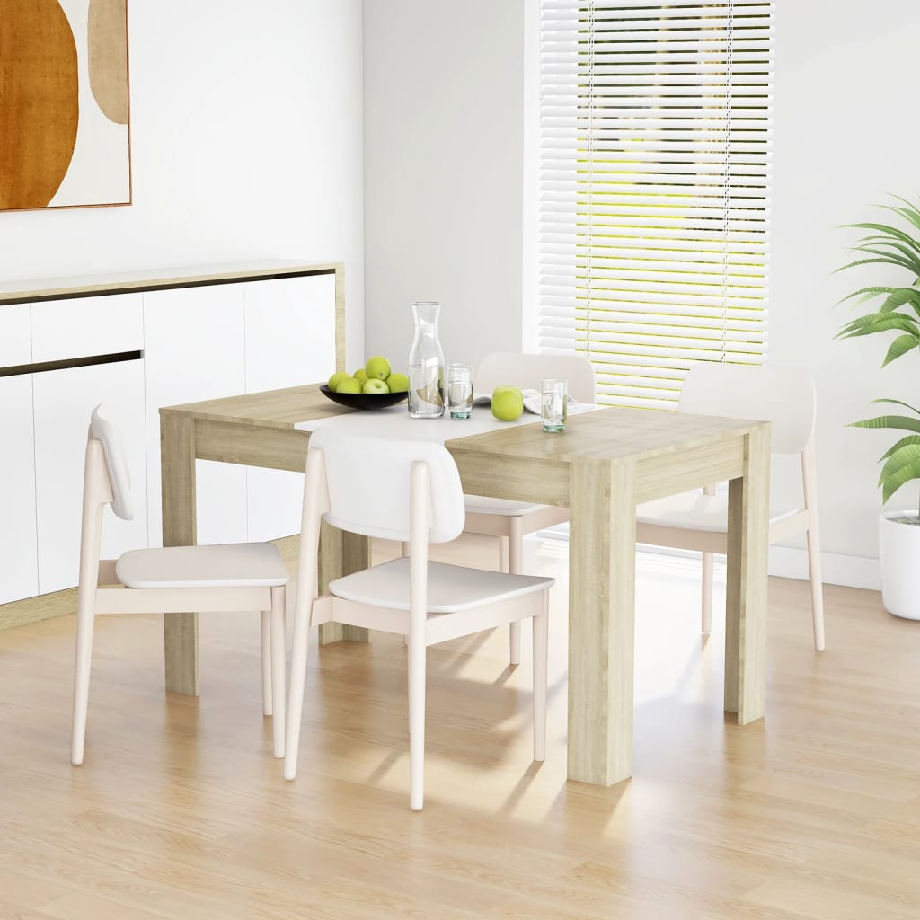 vidaXL Dining Table Engineered Wood Kitchen Dining Room Furniture Multi Colors-62