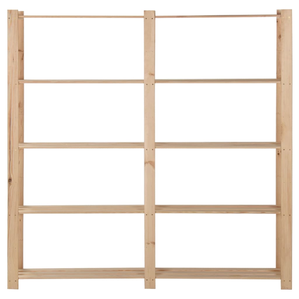 vidaXL Storage Unit Shelf Organizer Rack for Bathroom Office Solid Wood Pine-17