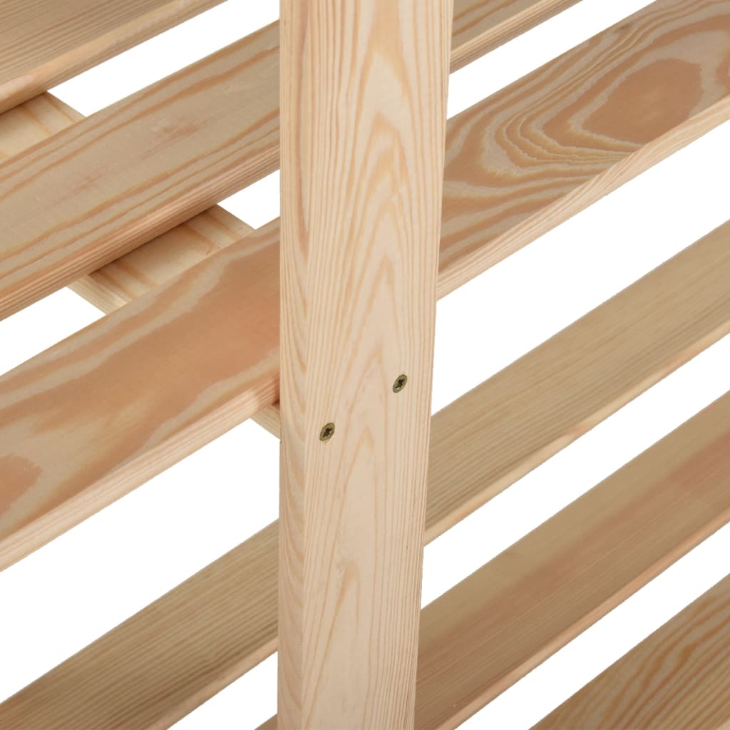vidaXL Storage Unit Shelf Organizer Rack for Bathroom Office Solid Wood Pine-19