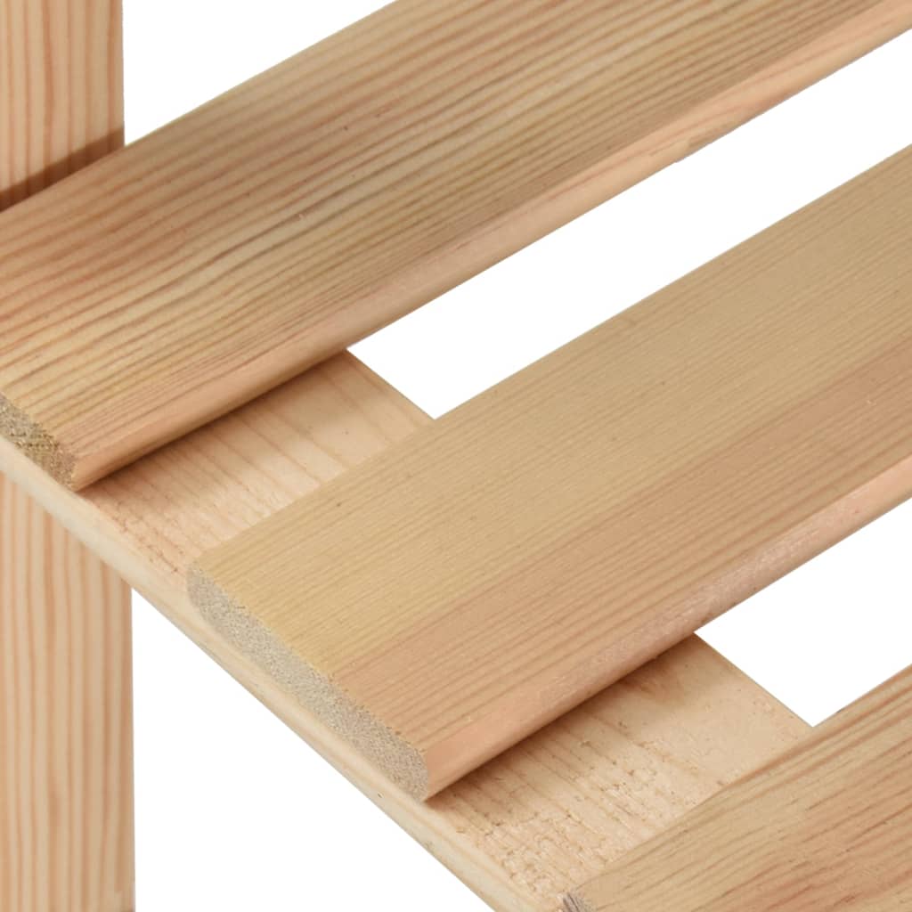 vidaXL Storage Unit Shelf Organizer Rack for Bathroom Office Solid Wood Pine-30