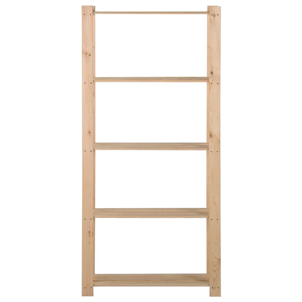 vidaXL Storage Unit Shelf Organizer Rack for Bathroom Office Solid Wood Pine-9
