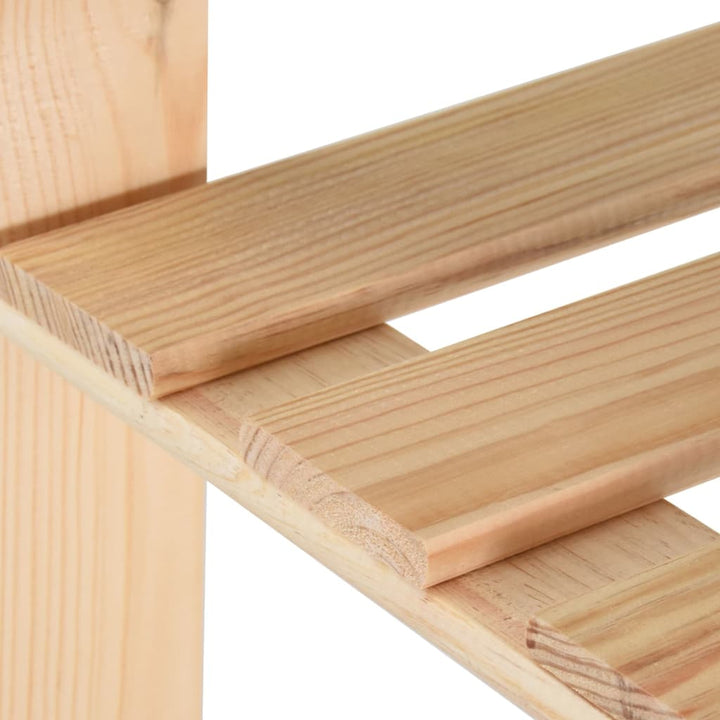vidaXL Storage Unit Shelf Organizer Rack for Bathroom Office Solid Wood Pine-11