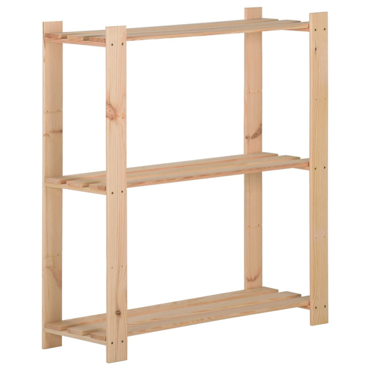 vidaXL Storage Unit Shelf Organizer Rack for Bathroom Office Solid Wood Pine-29