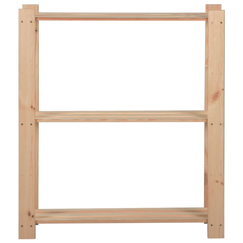 vidaXL Storage Unit Shelf Organizer Rack for Bathroom Office Solid Wood Pine-1