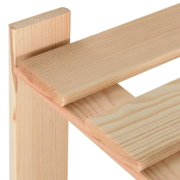 vidaXL Storage Unit Shelf Organizer Rack for Bathroom Office Solid Wood Pine-4