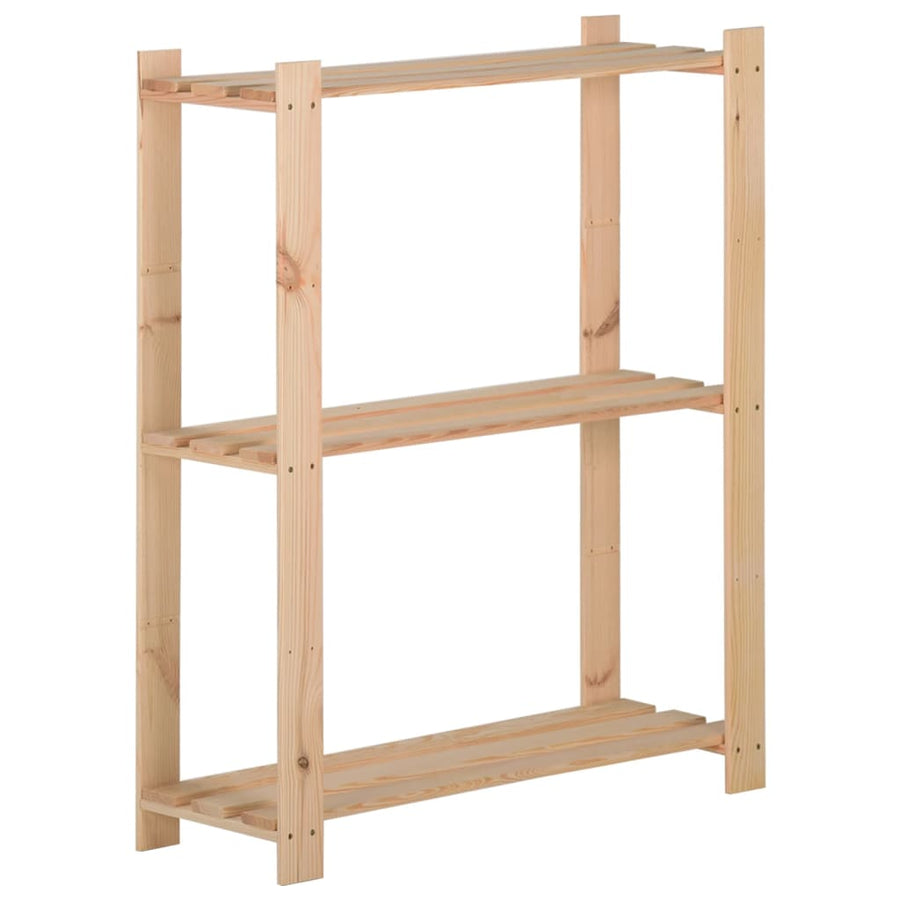 vidaXL Storage Unit Shelf Organizer Rack for Bathroom Office Solid Wood Pine-20