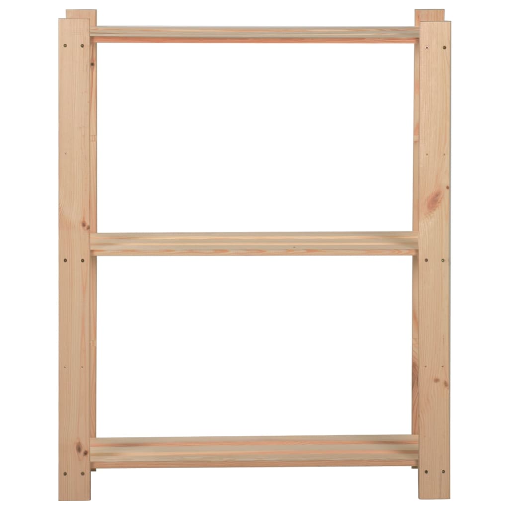 vidaXL Storage Unit Shelf Organizer Rack for Bathroom Office Solid Wood Pine-23