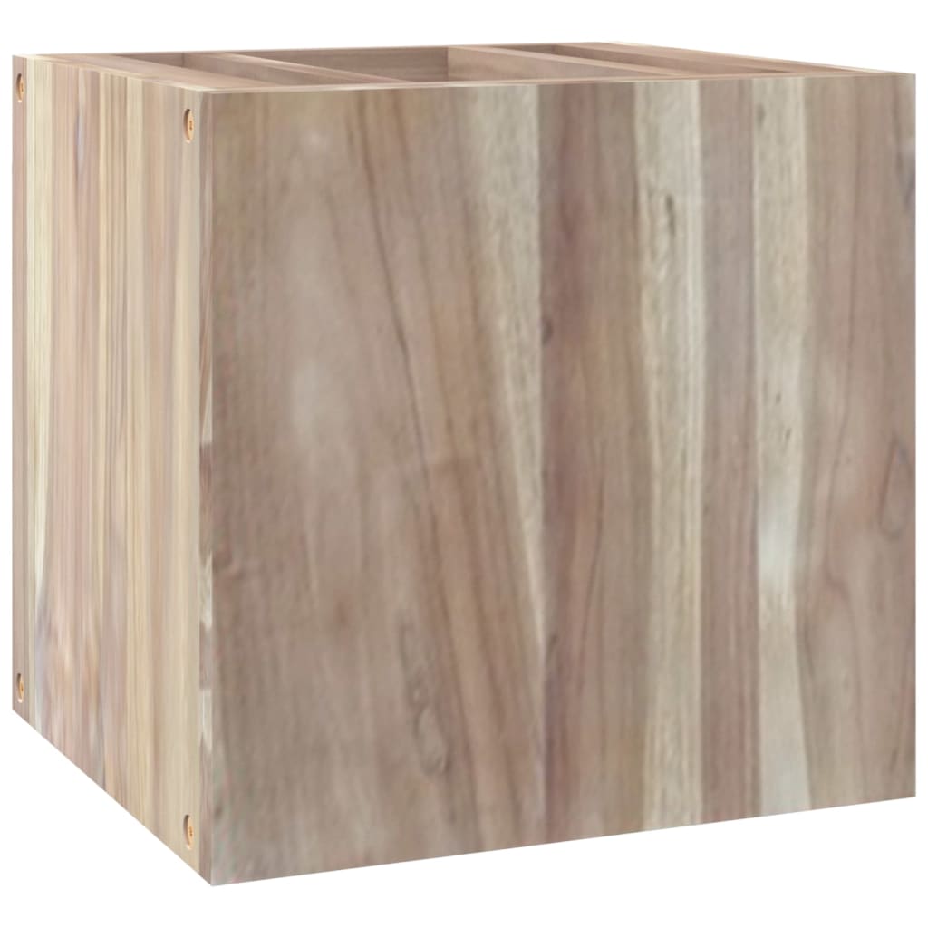 vidaXL Wall Cabinet Bathroom Storage Vanity Mirror Cabinet Solid Wood Teak-4