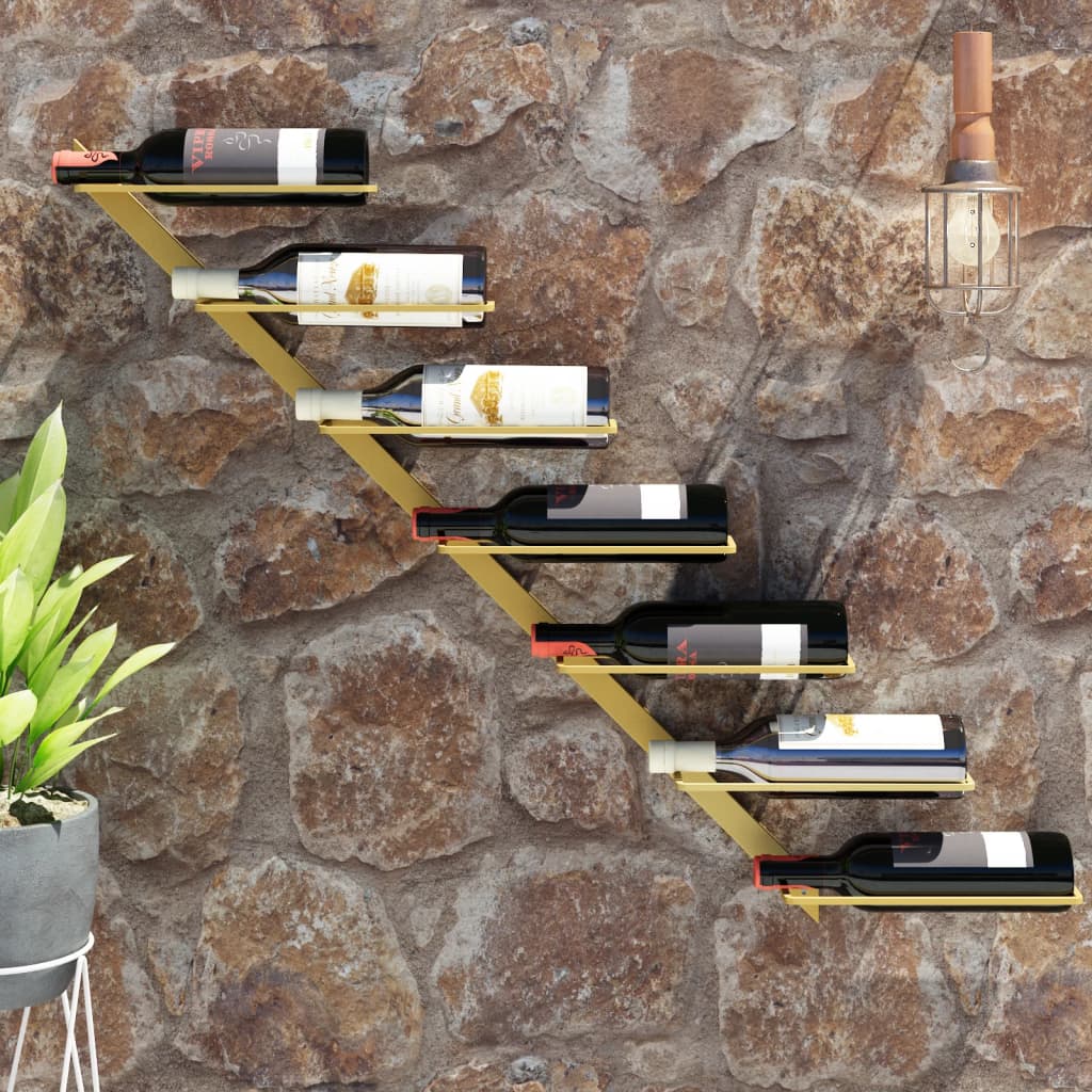 vidaXL Wall Wine Rack Bottle Holder Pantry Wall Mounted Wine Storage Organizer-23