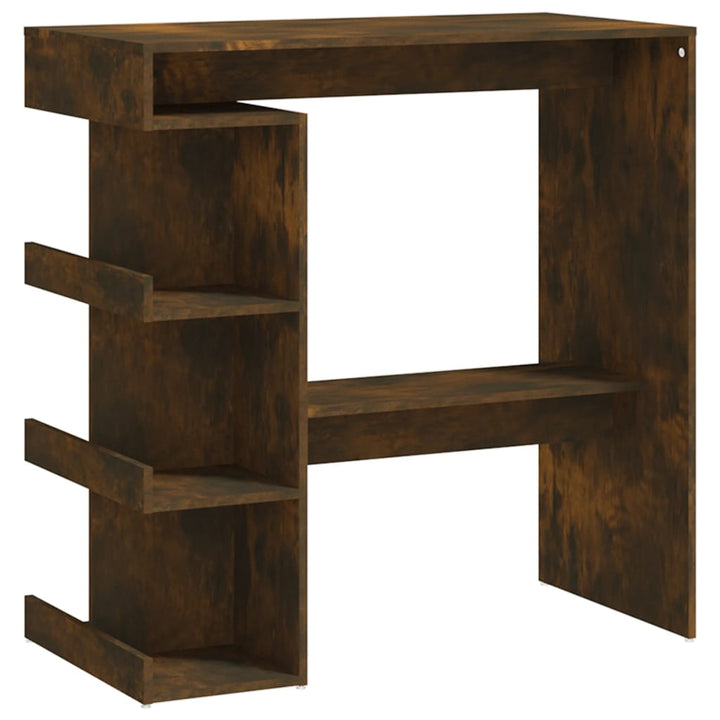 vidaXL Bar Table Dining Room Standing Desk with Storage Rack Engineered Wood-58
