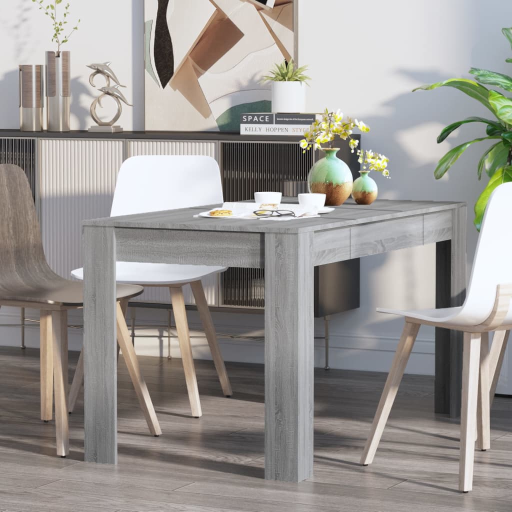 vidaXL Dining Table Engineered Wood Kitchen Dining Room Furniture Multi Colors-46