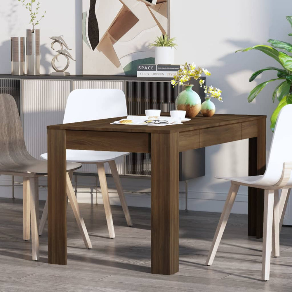 vidaXL Dining Table Engineered Wood Kitchen Dining Room Furniture Multi Colors-31