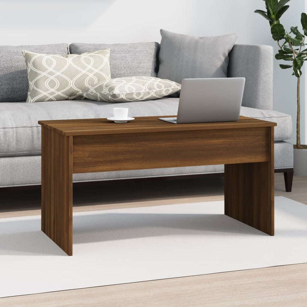 vidaXL Coffee Table Lift Top End Table Accent Side Sofa Table Engineered Wood-1