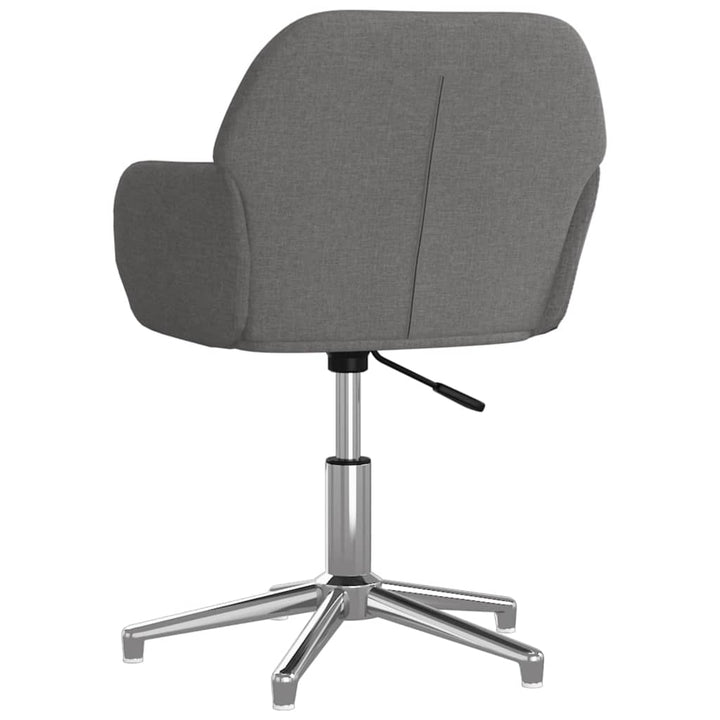 vidaXL Swivel Office Chair Home Office Desk Chair with Wheels and Arms Fabric-21