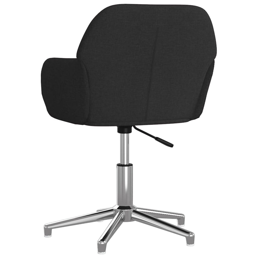 vidaXL Swivel Office Chair Home Office Desk Chair with Wheels and Arms Fabric-10