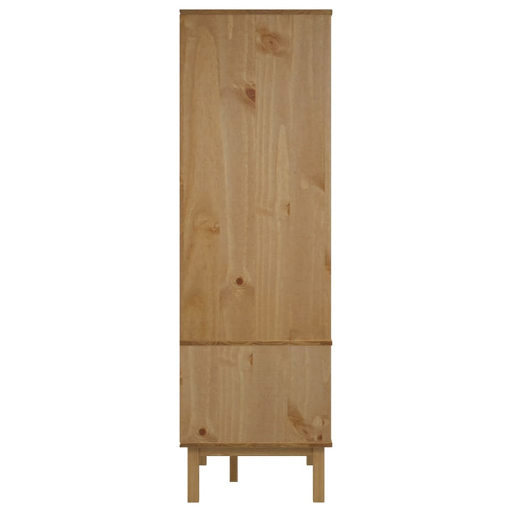 vidaXL Closet Cabinet Wardrobe Closet Organizer Armoire OTTA Solid Wood Pine-4