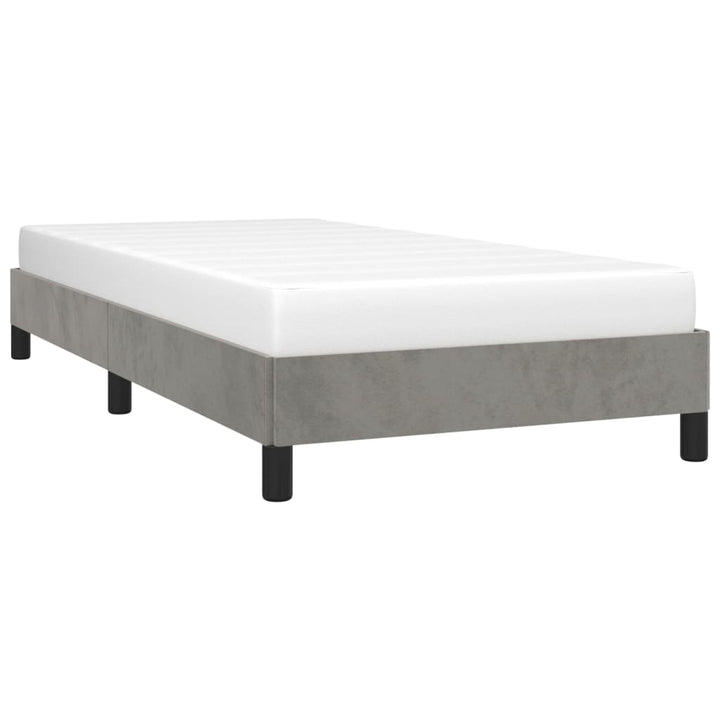 vidaXL Bed Frame Upholstered Platform Bed with Wooden Slats Support Velvet-22