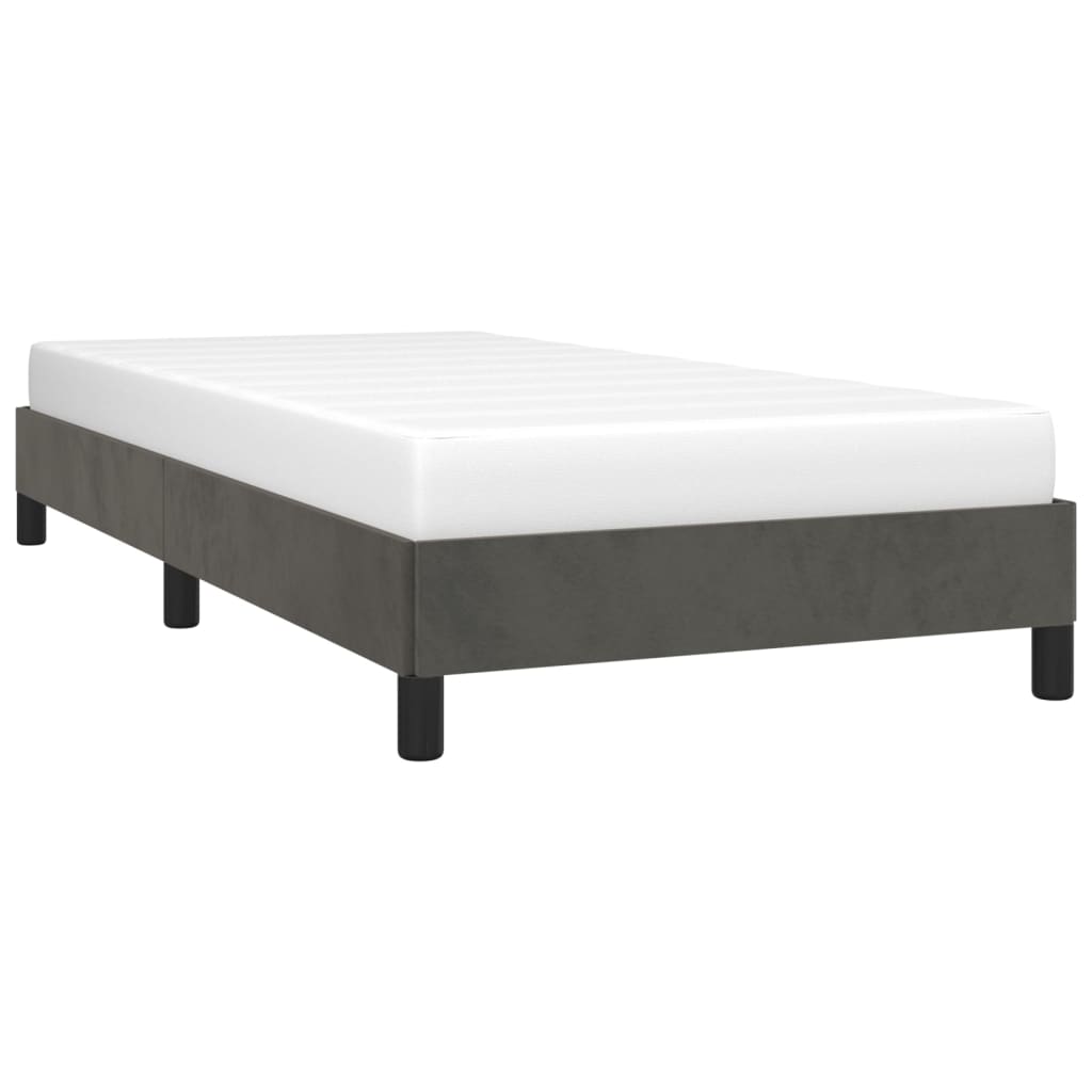 vidaXL Bed Frame Upholstered Platform Bed with Wooden Slats Support Velvet-72