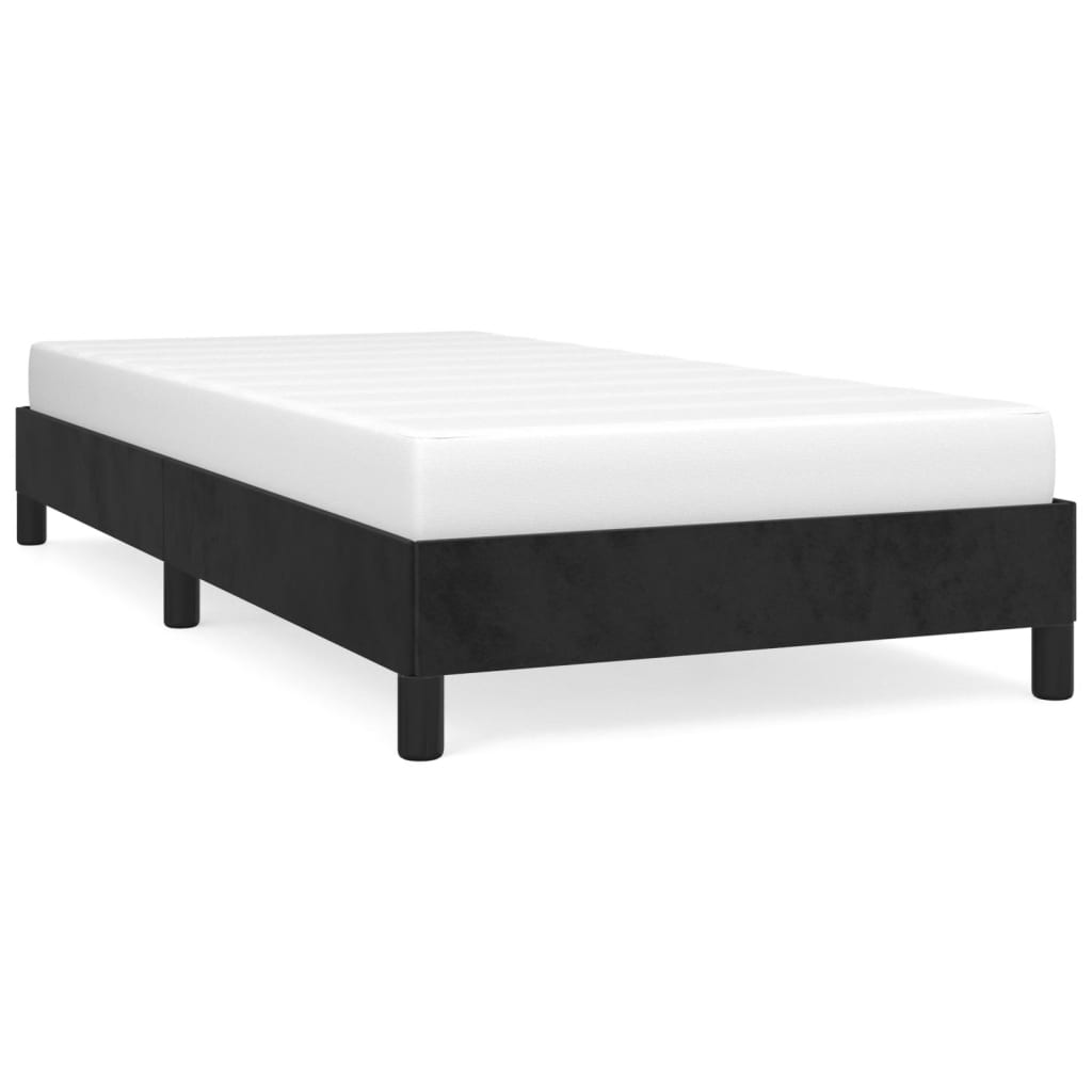 vidaXL Bed Frame Upholstered Platform Bed with Wooden Slats Support Velvet-42