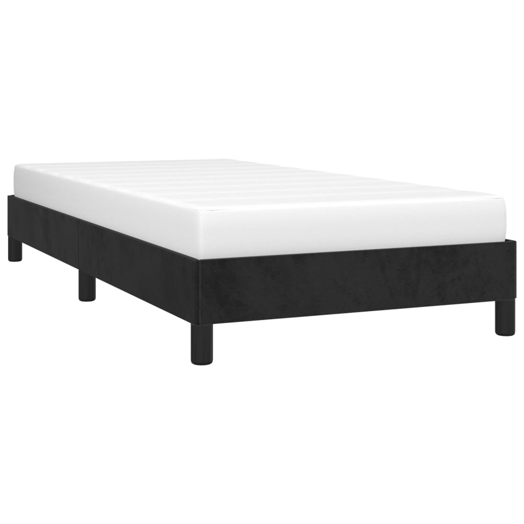 vidaXL Bed Frame Upholstered Platform Bed with Wooden Slats Support Velvet-46
