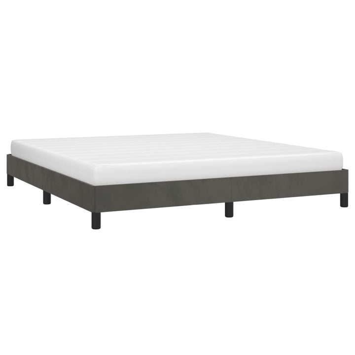 vidaXL Bed Frame Upholstered Platform Bed with Wooden Slats Support Velvet-68