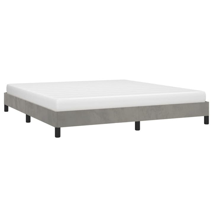 vidaXL Bed Frame Upholstered Platform Bed with Wooden Slats Support Velvet-62